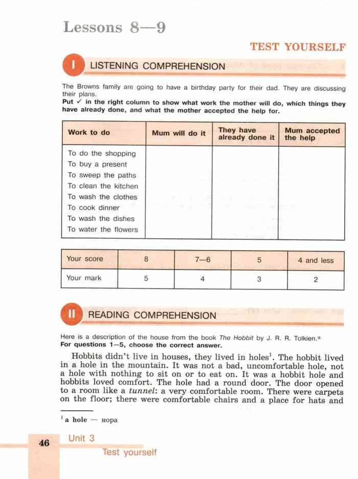 Английский язык 6 класс Рабочая тетрадь Кузовлев читать онлайн